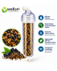 Wellon 13 Inch KDF 85 + Activated Carbon Inline Water Filter | Chlorine, Iron & Hydrogen Sulfide Reduction | Improves Taste & Odour | Transparent Refillable Filter .